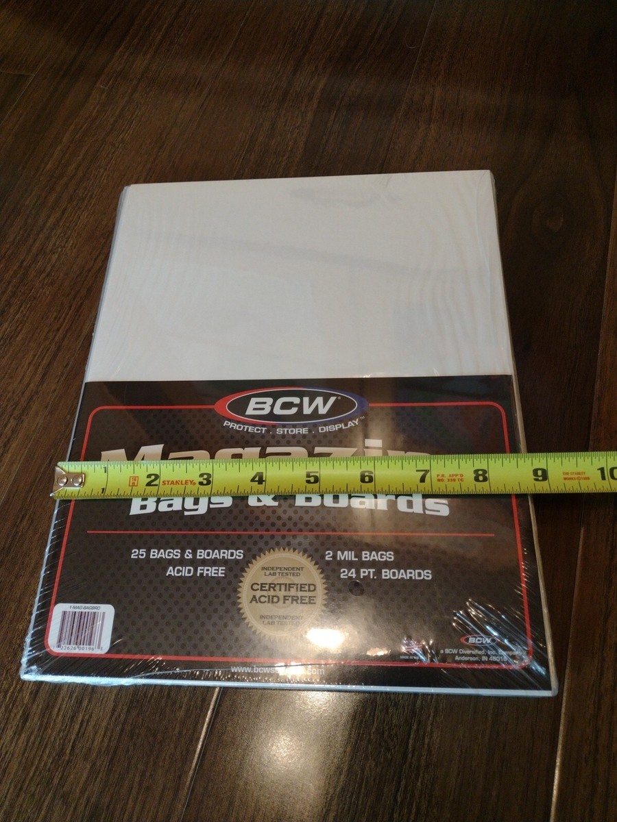 ADESIVI ALBUM BORSE E Tavole Senza Acido Taglia 2 Per Panini X 10 Ad