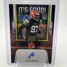 2023 Score Perrion Winfrey It's Good! #IG-PW Signed Auto Cleveland Browns