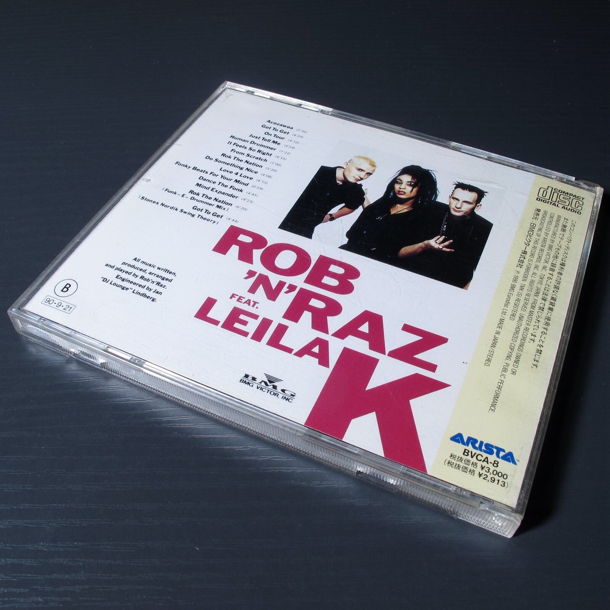 Rob 'N' Raz - Rob 'N' Raz Featuring Leila K JAPAN CD BVCA-8 #103-3