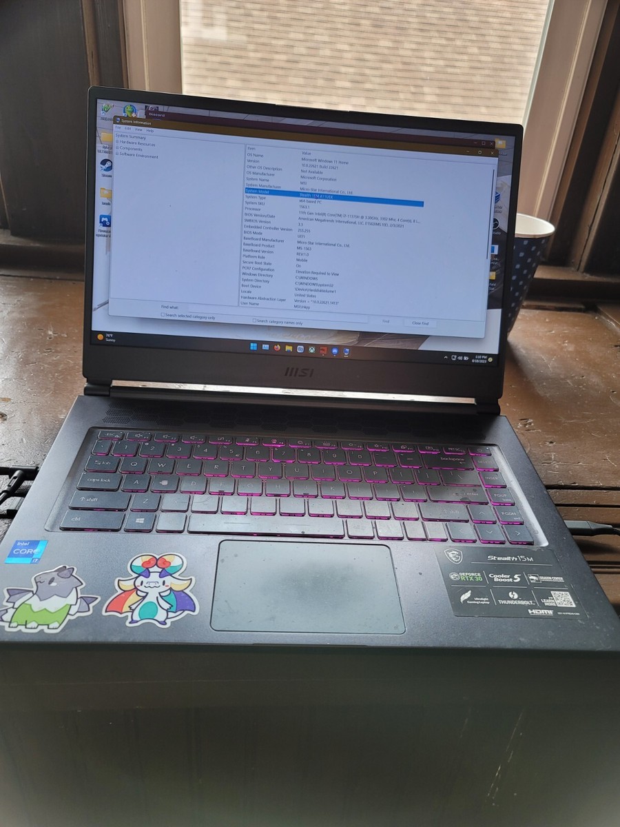 MSI Stealth 15M Gaming (512GB, Intel Core i7 11th Gen,