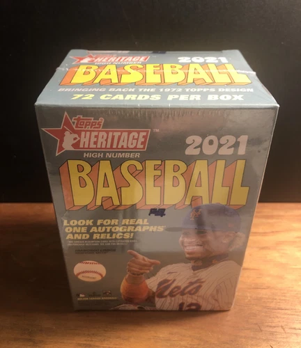 2021 Topps Heritage HIGH Number Baseball EXCLUSIVE Factory Sealed Blaster Box!
