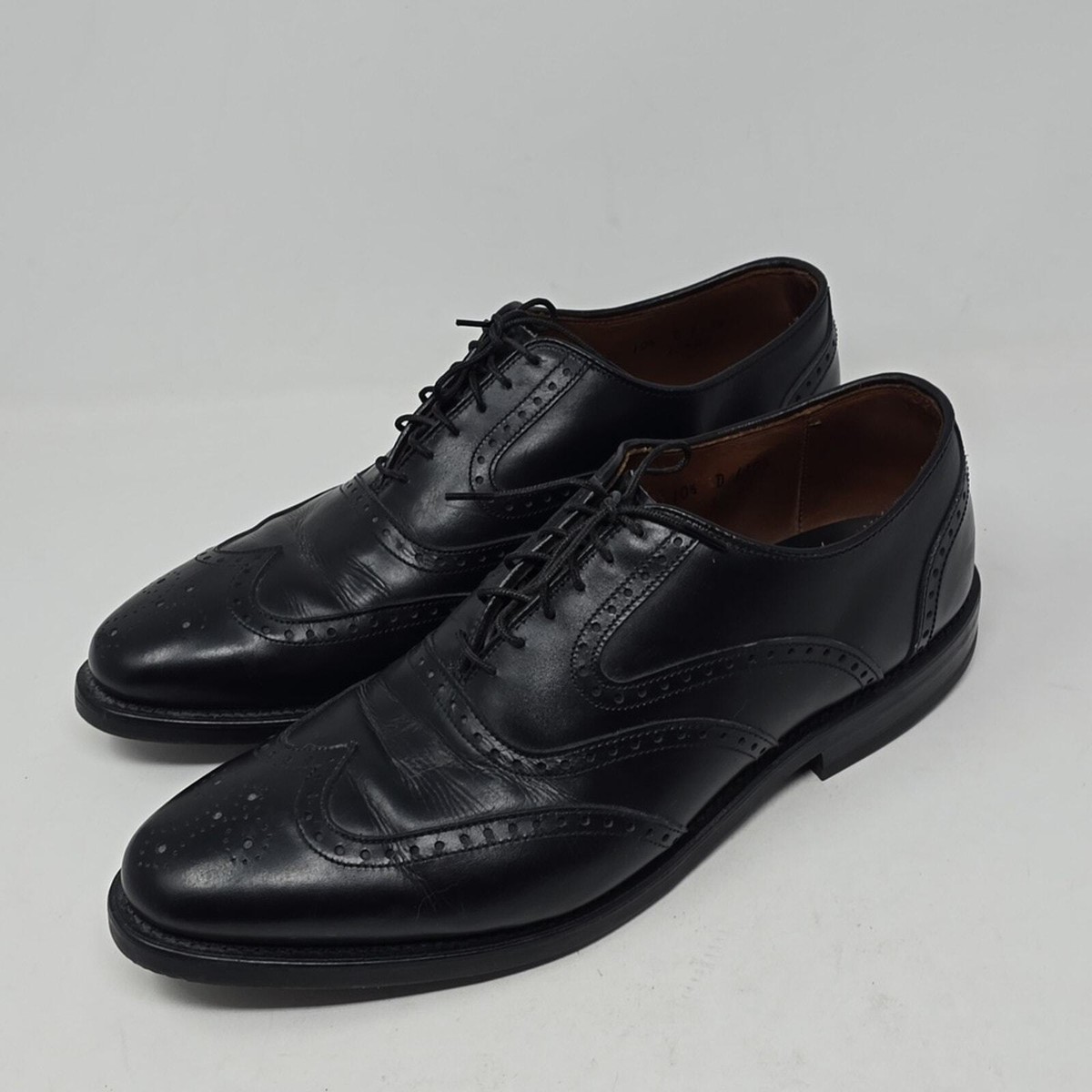 Allen Edmonds Quinton Wingtip Black Leather Oxfords Men