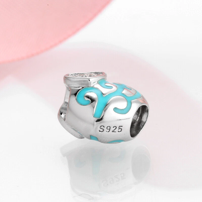 Charm Cuore azzurro in argento 925 - Les Folies - Immagine 3 di 4