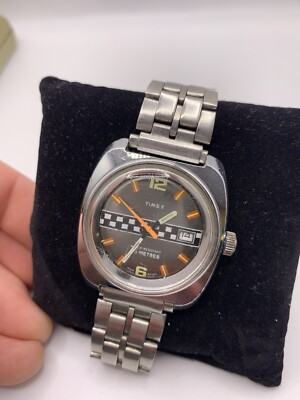 Vintage 1970’s Timex F1 Racing Rally Drivers Style Watch Mechanical  UK