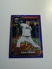2024 Topps Chrome Andrew Saalfrank Rookie RC Purple Speckle Refractor SP /299