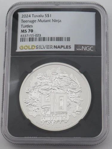 2024 Tuvalu Teenage Mutant Ninja Turtles Silver Coin NGC MS 70 - 8337155-023