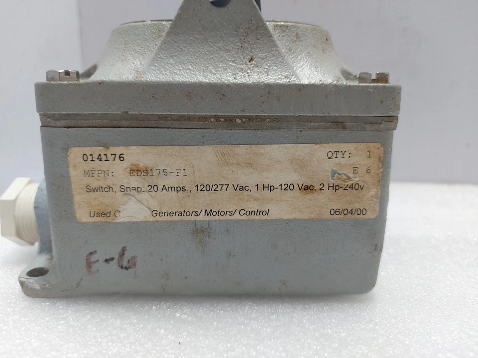 Appleton Electric EDS175-F1 Drehschalter 1-P - Image 4 of 4