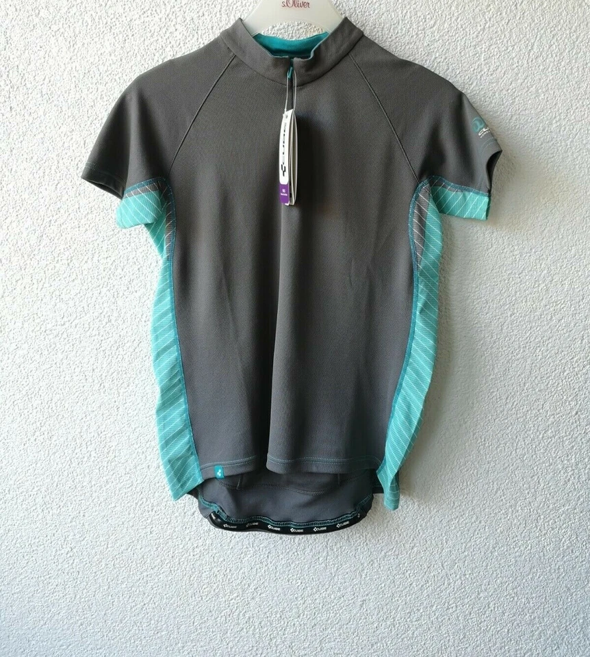 CUBE WLS Roundneck Jersey Women kurz Trikot gray blue Radtrikot NEU #2701 Gr. L - Bild 2 von 4