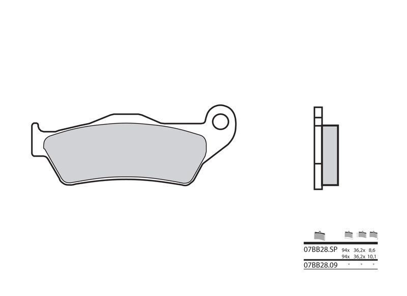 Plaquettes ARRIERE BREMBO 38800298 résout les sifflements sur BMW R1100 S INTEGRAL ABS