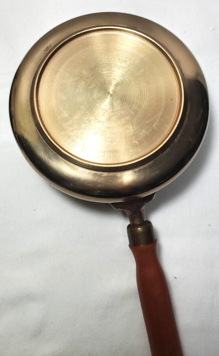 Vintage Brass Korean Fondue Set 6 Piece Floral Pattern