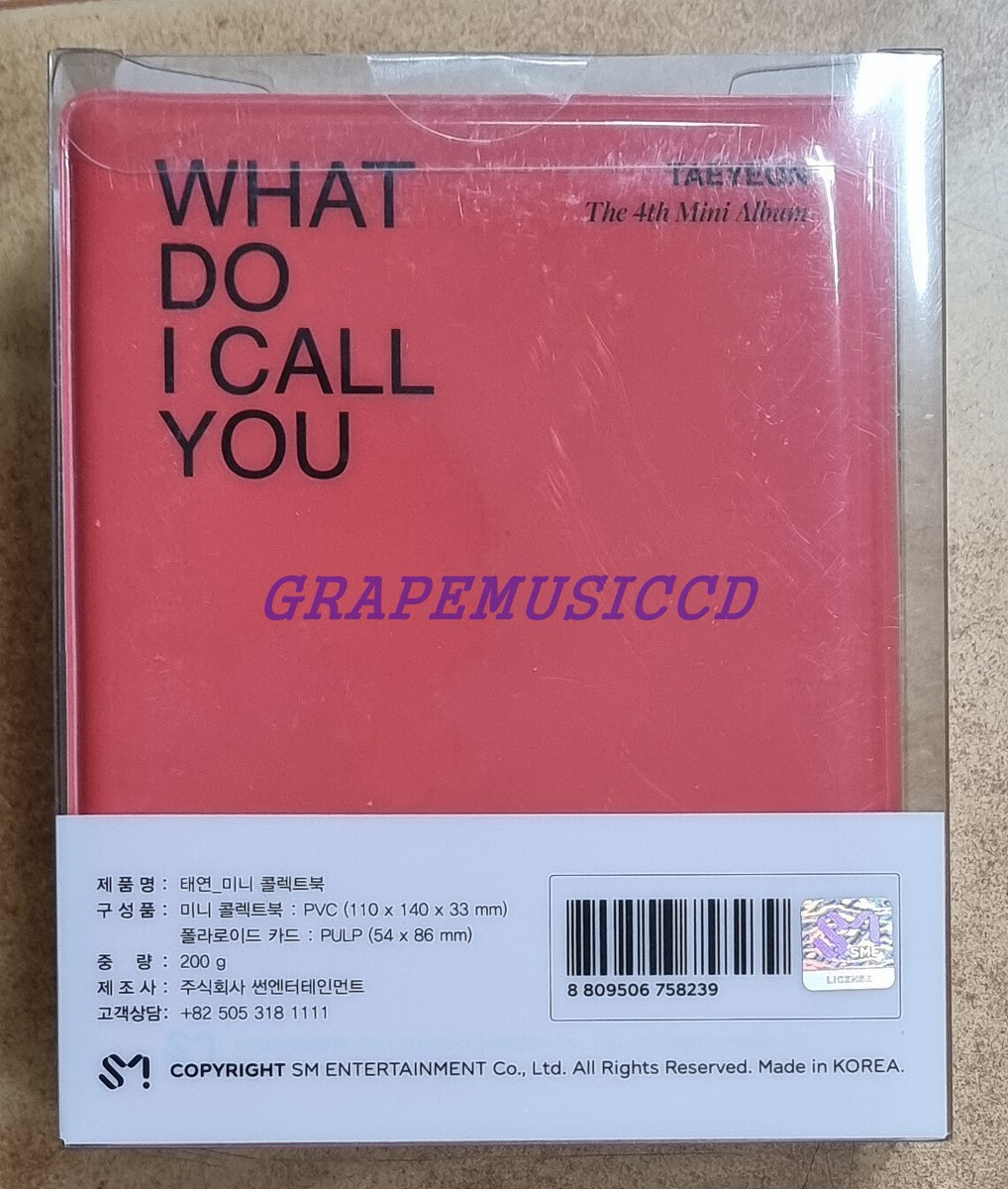 TAEYEON GOODS What Do I Call You MINI COLLECT BOOK + 12 POLAROID