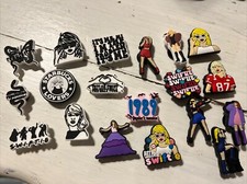 Taylor swift Shoe Charms lot of new music star shoe charms 19 Pieces