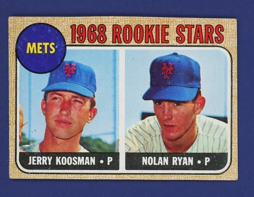 1968 TOPPS Nolan Ryan RC Rookie #177 VG EX  EX  Miscut