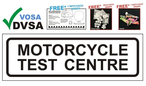 MOT SIGNS | MOT SIGN | MOT SIGN PACK | VOSA DVSA | MOTORCYCLE TEST ...