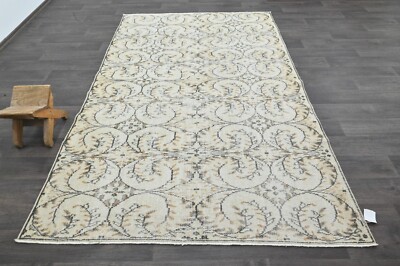 Oushak Türkisch Vintage Teppich 6x9 Kelim Rug Anatolisch Handarbeit Boho Deko...