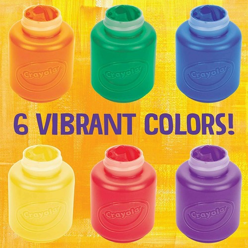 Crayola abwaschbare Kinderfarbe Set Packung mit 6 Flaschen 2oz NEU - Bild 2 von 12