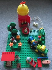 DUPLO FARM animals HORSE PEOPLE HENS PIG SHEEP TRACTOR trailr TREE big BASE Lego