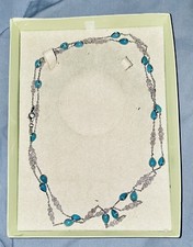 Stazione Ross Simons 500273867 Sterling Turchese e Diamanti Originali $895