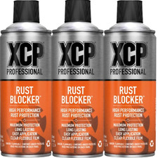 XCP Rust Blocker Clear Flexible Film Aerosol Spray Anti-Corrosive 400ml x3