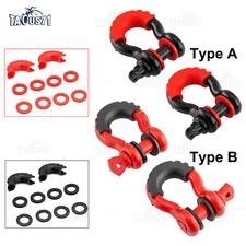 3/4 Inch D Ring Shackles with 7/8 Inch Safety Pin Heavy Duty Towing Accessories