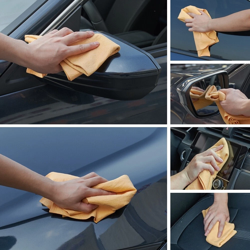 1x Chamois Car Washing Cloth Accessory Drying Towel Super Absorbent Fast  Drying