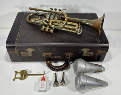 Vintage Super Olds by F.E. Olds & Son Cornet ~ USA Made ~ SN