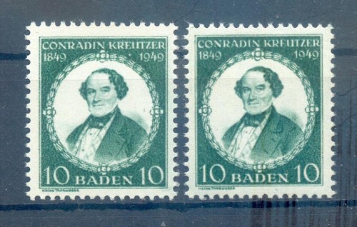 Frz.Zone-Baden 53I+II Entambi I Tipi** MNH Mint (71331