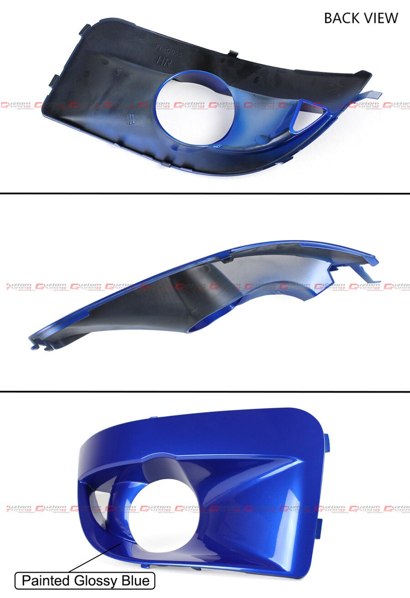 For 2004-2005 Subaru Impreza WRX STi White Fog Light Lamp Bumper Bezel Cover Cap