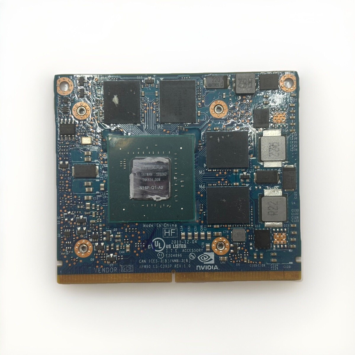 848261-001 HP NVIDIA QUADRO M1000m Graphics Board ZBook 15