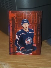 2023-24 Hunter McKown Fluorescence RED Upper Deck Series 2 Hockey Columbus F 30