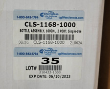 Chemglass Life Sciences CLS-1168-1000 Bottle 1000mL 2-Port Single-Use CASE OF 5
