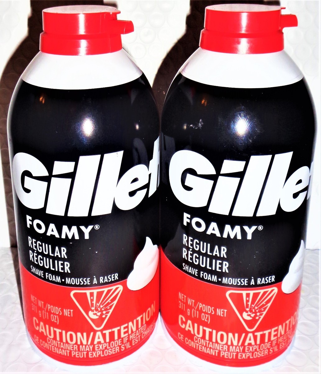 Gillette Foamy Regular Shave Foam 11 oz can, Foamy Foam
