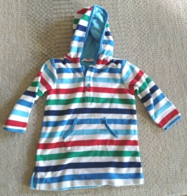 John Lewis Baby Kids  Bathrobe Hooded Gown Robe  Size 18-24m