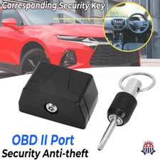 Upgrade OBD II Port Security Anti-theft Cover Lock Block Access To OBD Connector