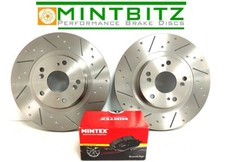 Audi A6 Avant 2.7 TDi Quattro 05-12 Rear Brake Discs & Pads Dimpled Grooved