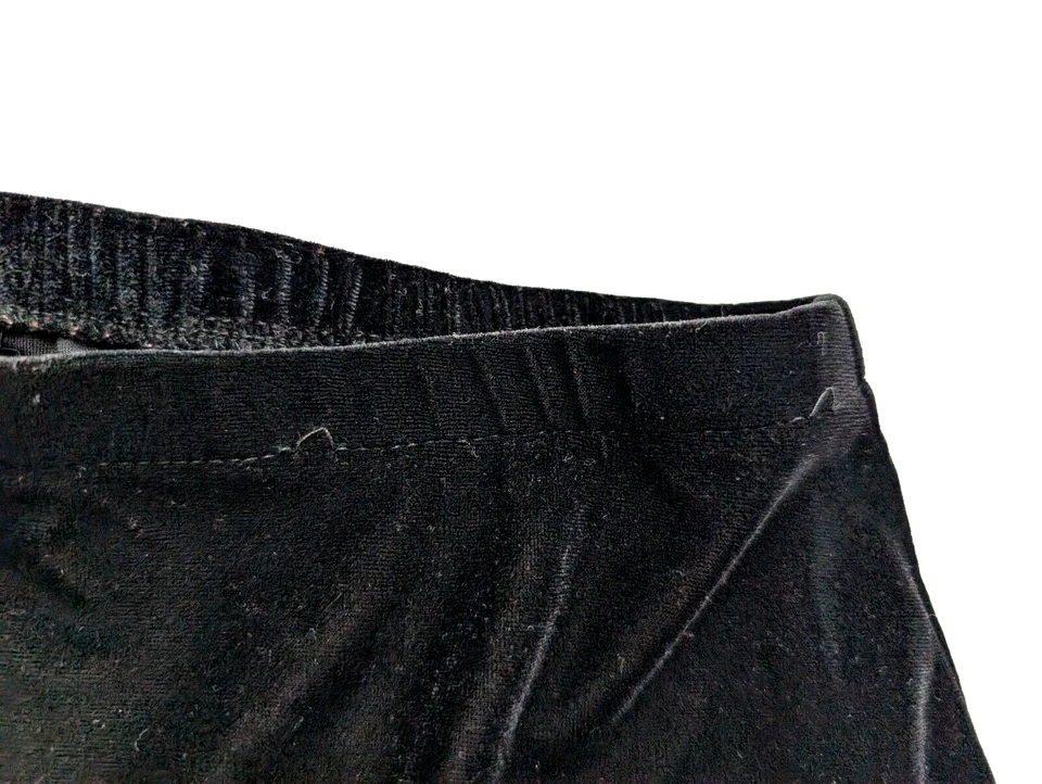 Gap Girl's Skirt Size XL Black Velvet Textured Velour Elastic Waist Midi Maxi - Image 4 of 4