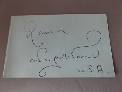 HANDSIGNIERTE 5'' x 3'' AUTOGRAMM BUCHSEITE - RAMON NAPOLITANO & BOB TAYLOR