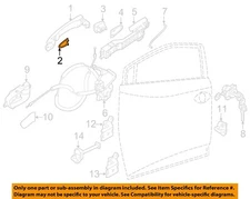 NISSAN OEM 14-20 Kicks Lock Hardware-Handle, Outside Gasket Left 806524BA0A