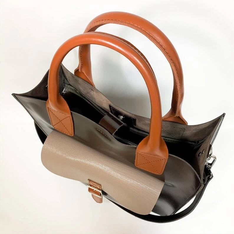 COACH Borsa a mano donna VERA pelle borsa tote borsa a tracolla multicolore