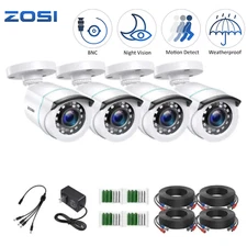 ZOSI 4X 1080P HD TVI 80ft IR-Cut Security Surveillance CCTV Outdoor 2MP Camera