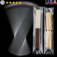 120 Pcs Clear Cellophane Bags Self Seal Cello Bags Cookies Treats Party Favors