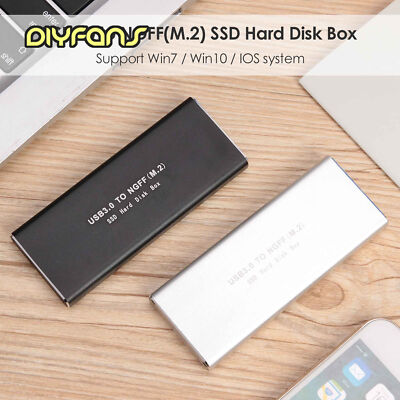 Legieren Sie USB 3.0 bis M.2 NGFF SSD SATA Externes Gehäuse HDD-Festplattenbox