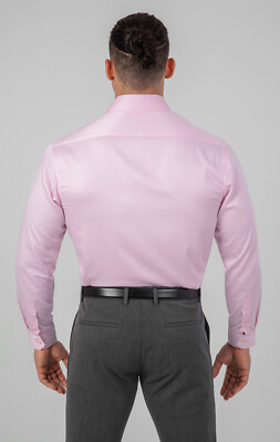 VFIT5 Long Sleeve Athletic Fit Stretch Bamboo Dress Shirt : Pink | eBay VFIT5 Long Sleeve Athletic Fit Stretch Bamboo Dress Shirt : Pink | eBay