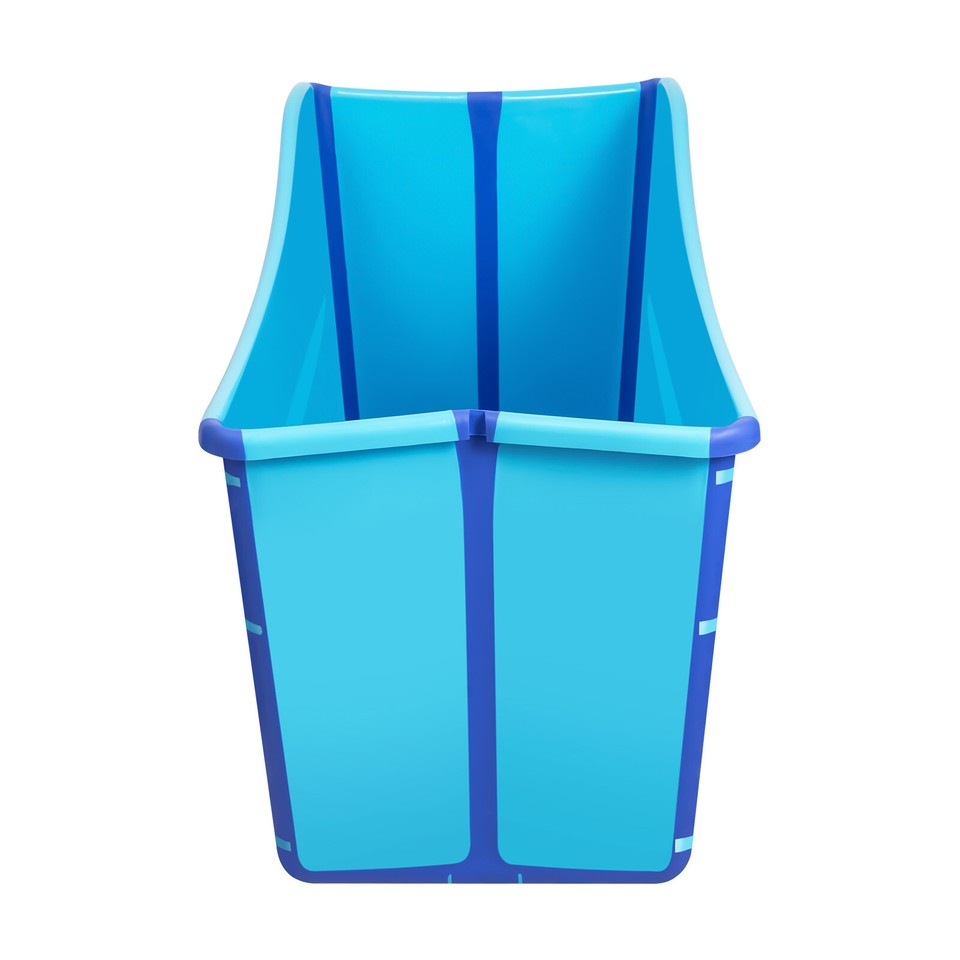 Blau Mobile Faltbare Badewanne Erwachsene Sauna Bad Klappbadewanne