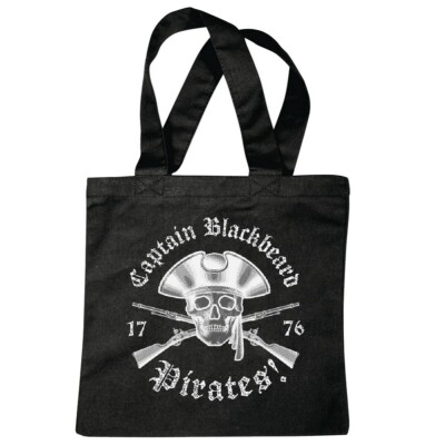 Tasche Beutel Baumwolltasche Piraten Seeräuber Räuber Dolch Jack Karibik Einkauf