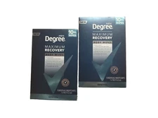 2 Pack- Degree Men Maximum Recovery Body Wipes 10xl Menthol