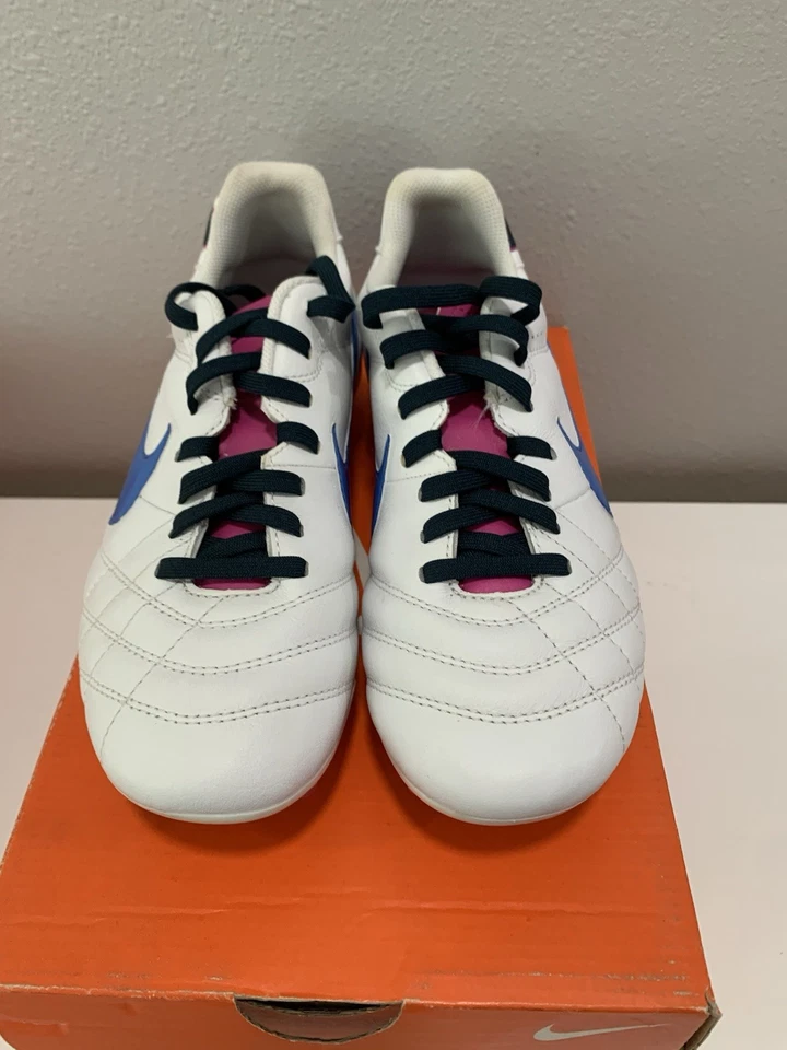 Nike Tiempo Natural IV LTR FG Women’s SZ 6.5 Soccer Cleats 524928-106 Leather - Image 4 of 4