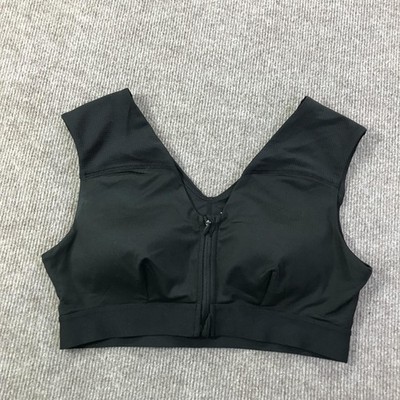 Tommie Copper Sports Bra Womens XL Activewear Shoulder Support Zip Front Gym