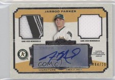 2013 Museum Collection Signature Swatches Dual Relics Jarrod Parker Auto 0q5