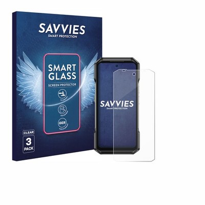 3x Savvies Schutzglas für Ulefone Armor 27T Pro Panzer Folie Glas klar